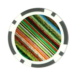 Colorful Stripe Extrude Background Poker Chip Card Guard (10 Pack) by Simbadda