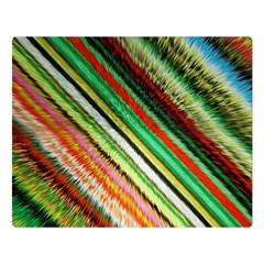 Colorful Stripe Extrude Background Double Sided Flano Blanket (large)  by Simbadda