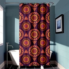 Abstract Seamless Mandala Background Pattern Shower Curtain 36  X 72  (stall)  by Simbadda