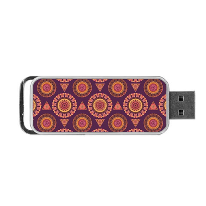 Abstract Seamless Mandala Background Pattern Portable USB Flash (One Side)