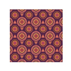 Abstract Seamless Mandala Background Pattern Small Satin Scarf (square) by Simbadda