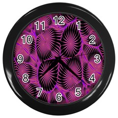 Self Similarity And Fractals Wall Clocks (black)