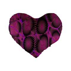 Self Similarity And Fractals Standard 16  Premium Heart Shape Cushions by Simbadda