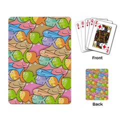 Fishes Cartoon Playing Card by sifis