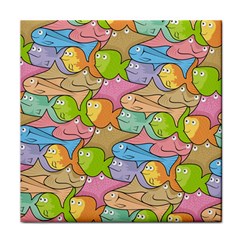 Fishes Cartoon Face Towel by sifis