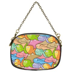 Fishes Cartoon Chain Purses (one Side)  by sifis