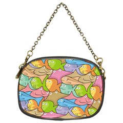 Fishes Cartoon Chain Purses (two Sides)  by sifis