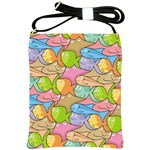 Fishes Cartoon Shoulder Sling Bags Front