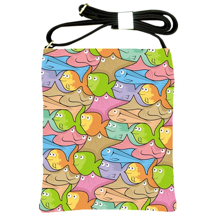 Fishes Cartoon Shoulder Sling Bags