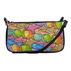 Fishes Cartoon Shoulder Clutch Bags by sifis