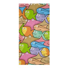 Fishes Cartoon Shower Curtain 36  X 72  (stall)  by sifis