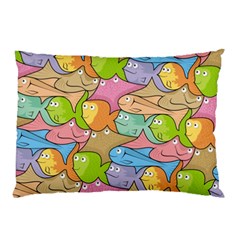 Fishes Cartoon Pillow Case (two Sides) by sifis