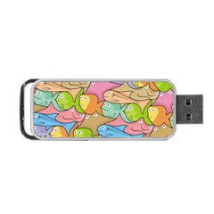 Fishes Cartoon Portable Usb Flash (two Sides) by sifis