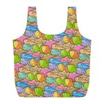 Fishes Cartoon Full Print Recycle Bags (L)  Front