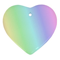 Multi Color Pastel Background Ornament (Heart)