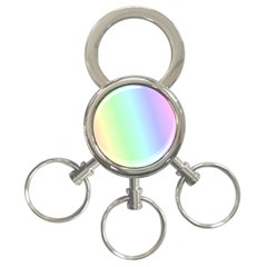 Multi Color Pastel Background 3-Ring Key Chains