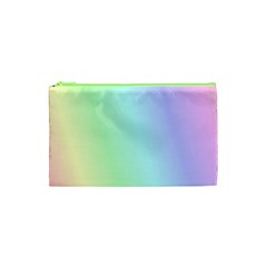 Multi Color Pastel Background Cosmetic Bag (XS)