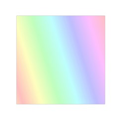 Multi Color Pastel Background Small Satin Scarf (Square)