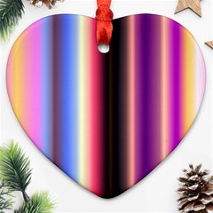 Multi Color Vertical Background Ornament (Heart)