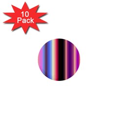 Multi Color Vertical Background 1  Mini Buttons (10 pack) 