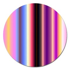 Multi Color Vertical Background Magnet 5  (Round)