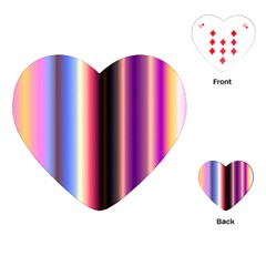 Multi Color Vertical Background Playing Cards (Heart) 