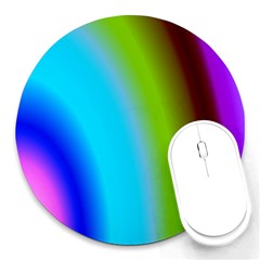 Multi Color Stones Wall Multi Radiant Round Mousepads