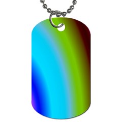 Multi Color Stones Wall Multi Radiant Dog Tag (One Side)