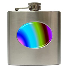 Multi Color Stones Wall Multi Radiant Hip Flask (6 oz)