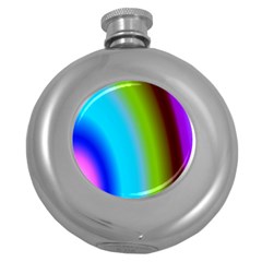 Multi Color Stones Wall Multi Radiant Round Hip Flask (5 oz)