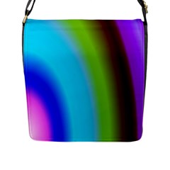 Multi Color Stones Wall Multi Radiant Flap Messenger Bag (L) 