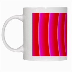 Pink Hypnotic Background White Mugs by Simbadda