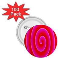 Pink Hypnotic Background 1 75  Buttons (100 Pack)  by Simbadda