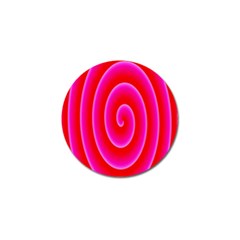 Pink Hypnotic Background Golf Ball Marker (4 Pack) by Simbadda