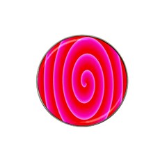 Pink Hypnotic Background Hat Clip Ball Marker (10 Pack) by Simbadda