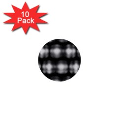 Black And White Modern Wallpaper 1  Mini Buttons (10 Pack)  by Simbadda