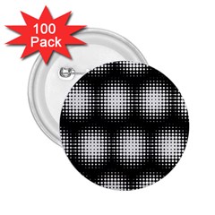 Black And White Modern Wallpaper 2 25  Buttons (100 Pack)  by Simbadda