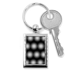 Black And White Modern Wallpaper Key Chains (rectangle)  by Simbadda