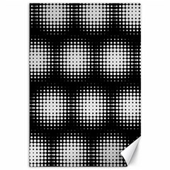 Black And White Modern Wallpaper Canvas 12  X 18   by Simbadda