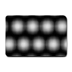 Black And White Modern Wallpaper Small Doormat  by Simbadda