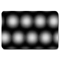 Black And White Modern Wallpaper Large Doormat  by Simbadda