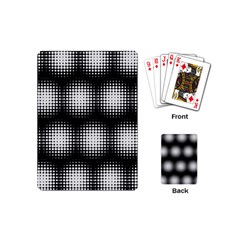 Black And White Modern Wallpaper Playing Cards (mini)  by Simbadda