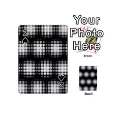 Black And White Modern Wallpaper Playing Cards 54 (mini)  by Simbadda