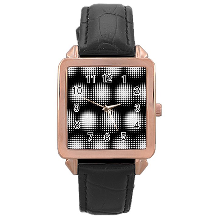 Black And White Modern Wallpaper Rose Gold Leather Watch 