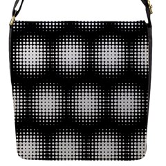 Black And White Modern Wallpaper Flap Messenger Bag (s) by Simbadda