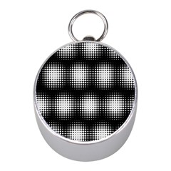 Black And White Modern Wallpaper Mini Silver Compasses by Simbadda