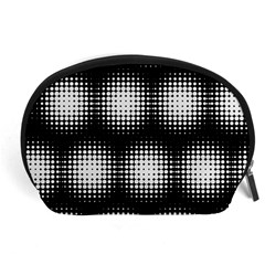 Black And White Modern Wallpaper Accessory Pouches (large)  by Simbadda