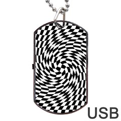 Whirl Dog Tag Usb Flash (one Side) by Simbadda