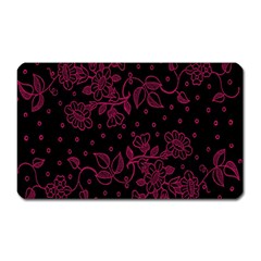 Floral Pattern Background Magnet (rectangular)