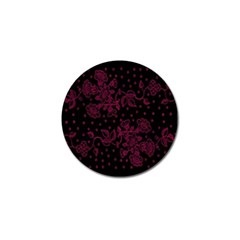 Floral Pattern Background Golf Ball Marker by Simbadda